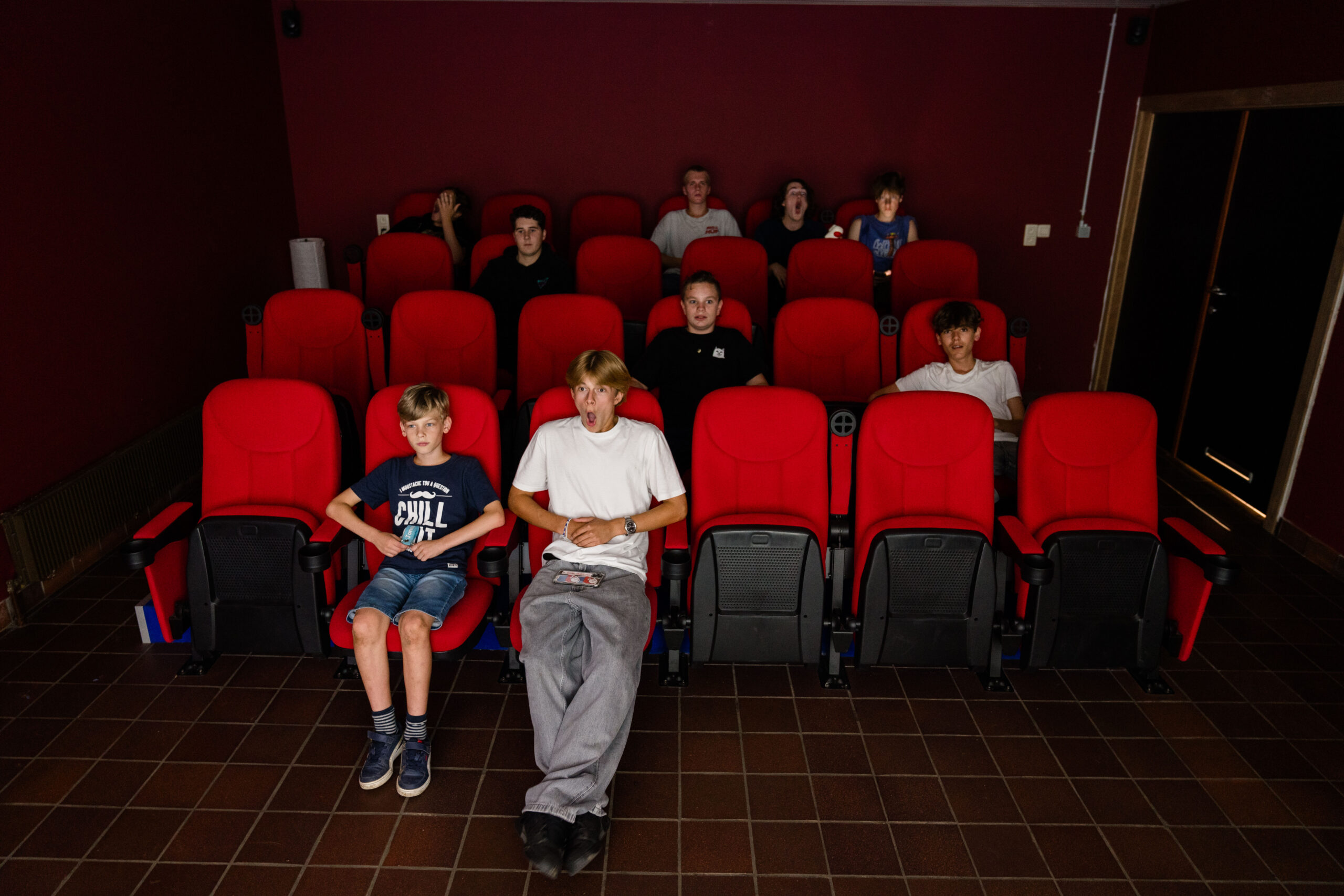 in de filmzaal in de filmzaal